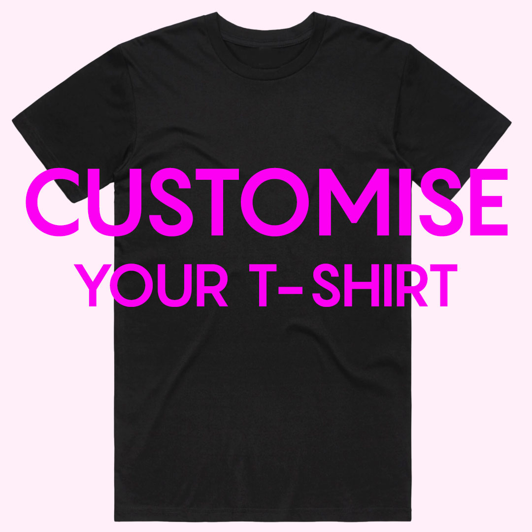 Customise Your T Shirt in Black