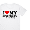 I Love My Boyfriends T-Shirt
