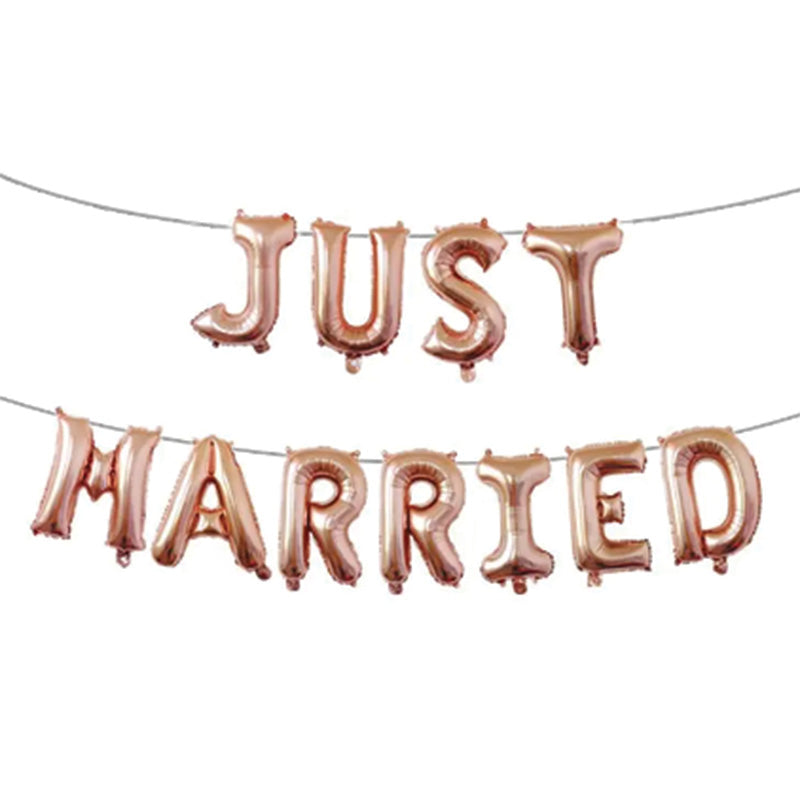 Just Married Balloons