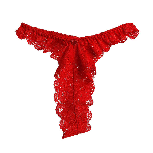 Shop $5 cheeky thongs - Pink Lace G-String – Condom Kingdom Australia
