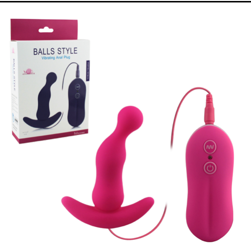 Vibrating Anal Plug with Remote